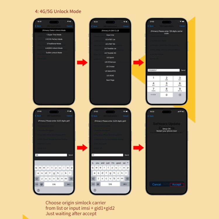 R-SIM18 CLUB Unlock Card Integrate TMSI / eSIM / ICCID / IPCC for iOS System