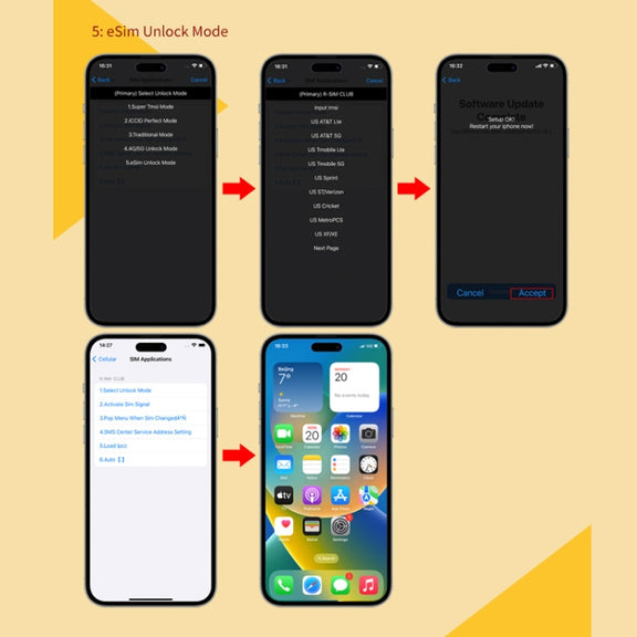 R-SIM18 CLUB Unlock Card Integrate TMSI / eSIM / ICCID / IPCC for iOS System