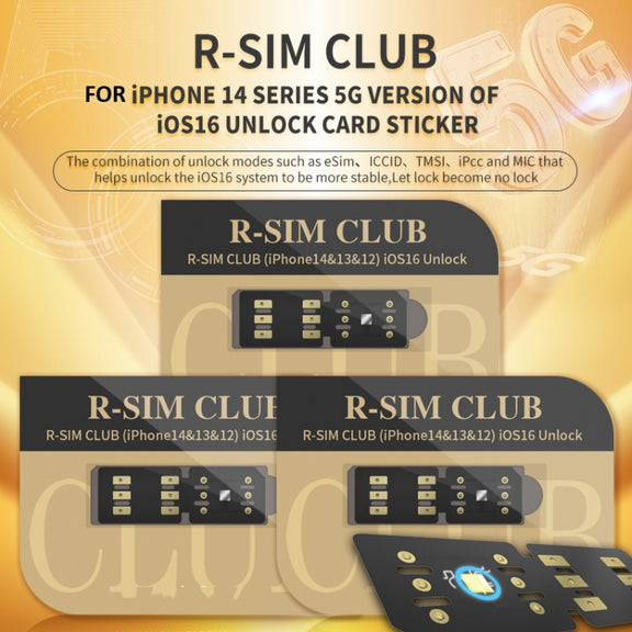 R-SIM18 CLUB Unlock Card Integrate TMSI / eSIM / ICCID / IPCC for iOS System