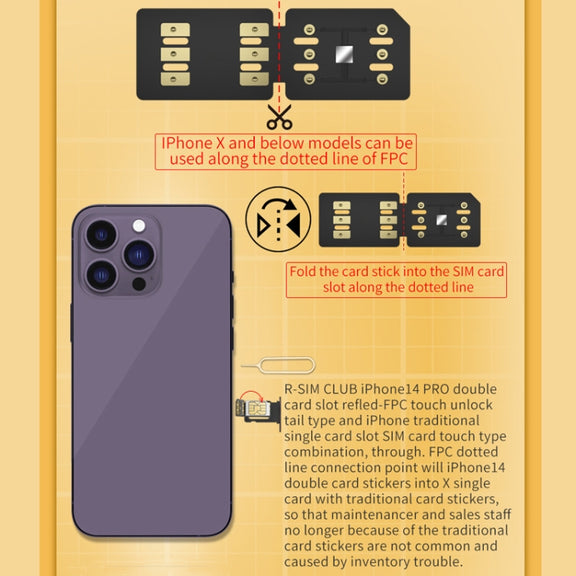 R-SIM18 CLUB Unlock Card Integrate TMSI / eSIM / ICCID / IPCC for iOS System