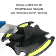 8pcs/set Car Door Handle Rearview Mirror Safety Warning Protective Reflective Sticker, Color: Blue