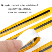 8pcs/set Car Door Handle Rearview Mirror Safety Warning Protective Reflective Sticker, Color: Blue