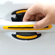 8pcs/set Car Door Handle Rearview Mirror Safety Warning Protective Reflective Sticker, Color: Blue