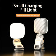 LED Mobile Phone Live Beauty Fill Light USB Charging Camera Pocket Light(Black)