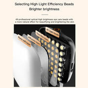 LED Mobile Phone Live Beauty Fill Light USB Charging Camera Pocket Light(Black)