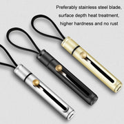 Mini Outdoor Portable Multi-functional Detachable Express Keychain, Color: Golden