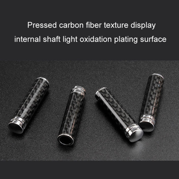 4pcs/set Carbon Fiber Door Interior Deadbolt Trim Cover