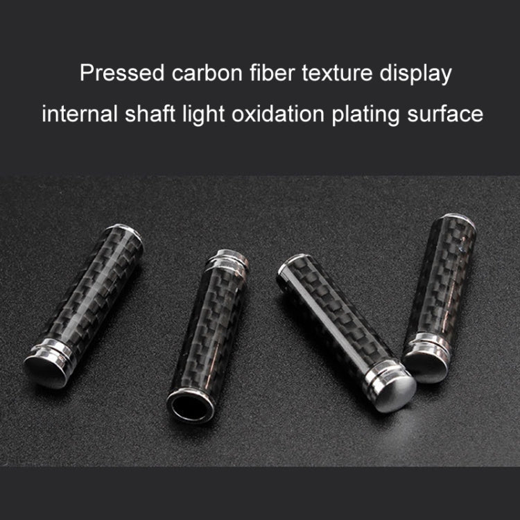 4pcs/set Carbon Fiber Door Interior Deadbolt Trim Cover