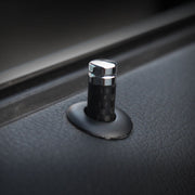 4pcs/set Carbon Fiber Door Interior Deadbolt Trim Cover