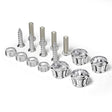 Licence Plate Frame Rhinestone Anti-theft Fixing Nut Cover(White Diamond) - free shipping - PMC TechLife - Order now!