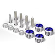 Licence Plate Frame Rhinestone Anti-theft Fixing Nut Cover(Blue Diamond) - License Plate Covers & Frames by PMC TechLife | Online Shopping South Africa | PMC TechLife | Buy Now Pay Later Mobicred