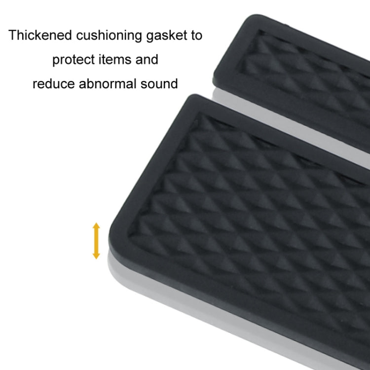 Car Seat Gap Storage Box with 2 USB Charging Port, Color:  Principal Driver Silver