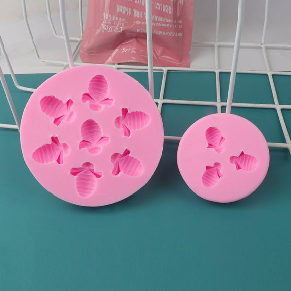 Little Bee Silicone Mold Fondant Chocolate Cake Mold, Spec: Mk-3172 Light Gray