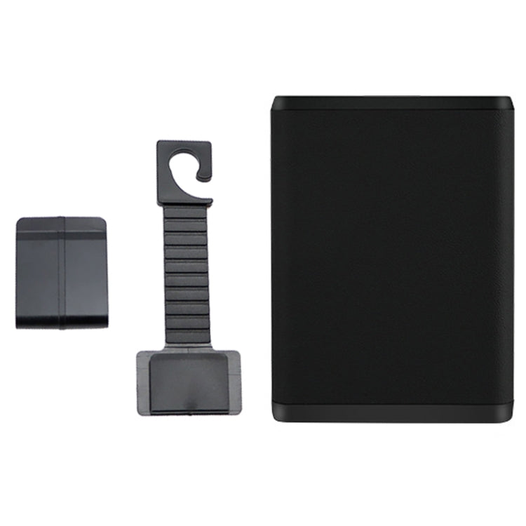 Multifunctional Car Dustbin Car Seatback Door Hanging Storage Box(Black)