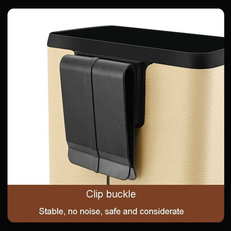 Multifunctional Car Dustbin Car Seatback Door Hanging Storage Box(Black)