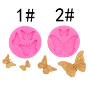 Butterfly Silicone Mold Fondant Chocolate Cake Decoration Mold Epoxy Brickearth Plaster Molds(NO.2 A685)
