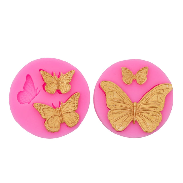 Butterfly Silicone Mold Fondant Chocolate Cake Decoration Mold Epoxy Brickearth Plaster Molds(NO.2 A685)