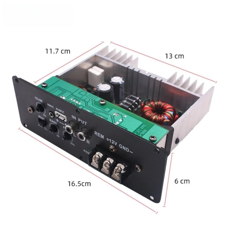 12V Car Audio Modification Ultra-thin Subwoofer Audio Amplifier Board RMS80W