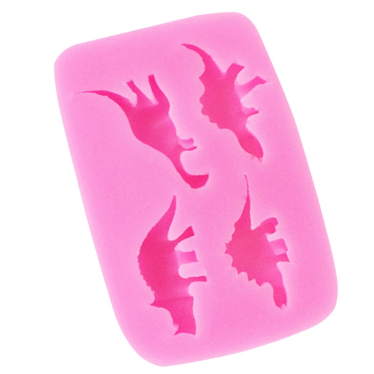 Dinosaur Silicone Mold Fondant Chocolate Cake Decoration Mold(Pink)