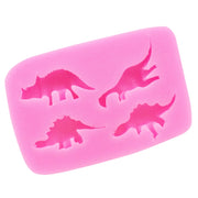 Dinosaur Silicone Mold Fondant Chocolate Cake Decoration Mold(Pink)