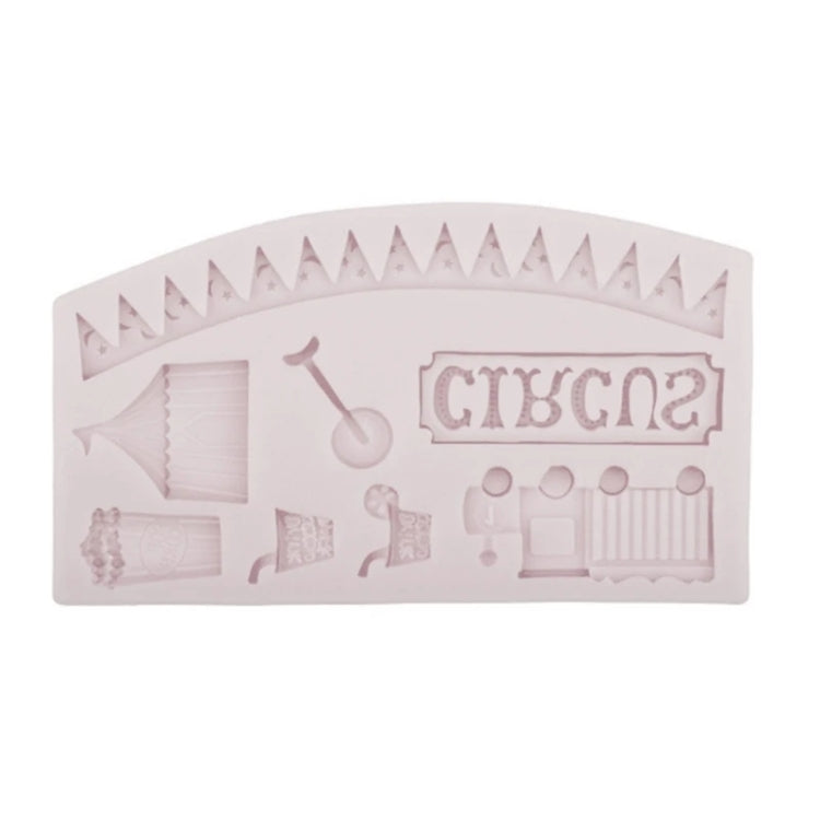 Circus Themed Clown Animal Silicone Mold Baking Cake Decoration Mold, Spec: A822 Gray