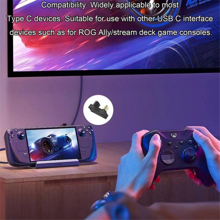 For ASUS ROG Ally /Switch 20Gbps Data Adapter 8K 60Hz 140W USB-C/Type-C Fast Charge Converter(U Shape 13.5mm)