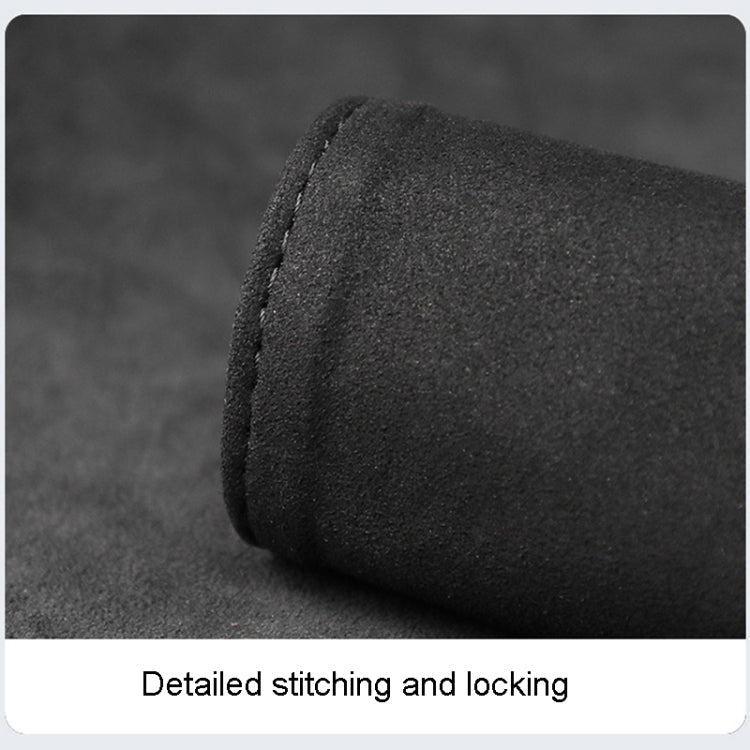 1pair Car Door Handle Decorative Anti-Scratch Cover Car Slippery Leather Inner Door Handle Protective Cover(Red)