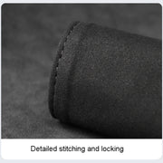 1pair Car Door Handle Decorative Anti-Scratch Cover Car Slippery Leather Inner Door Handle Protective Cover(Red)