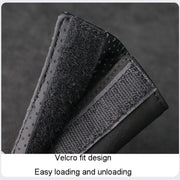 1pair Car Door Handle Decorative Anti-Scratch Cover Car Slippery Leather Inner Door Handle Protective Cover(Black)