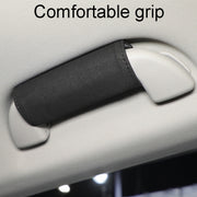 1pair Car Door Handle Decorative Anti-Scratch Cover Car Slippery Leather Inner Door Handle Protective Cover(Red)