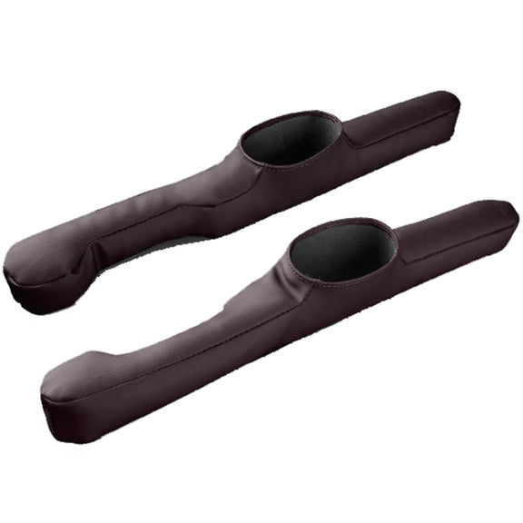 1pair Car Seat Storage Organizer Seat Anti Leakage Seam Fillers(Dark Coffee)