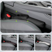 1pair Car Seat Storage Organizer Seat Anti Leakage Seam Fillers(Dark Coffee)