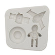 Astronaut Planet Rocket Silicone Fondant Chocolate Mold Cake Decorating Accessories Tools(Grey) - Food Molds by PMC TechLife | Online Shopping South Africa | PMC TechLife