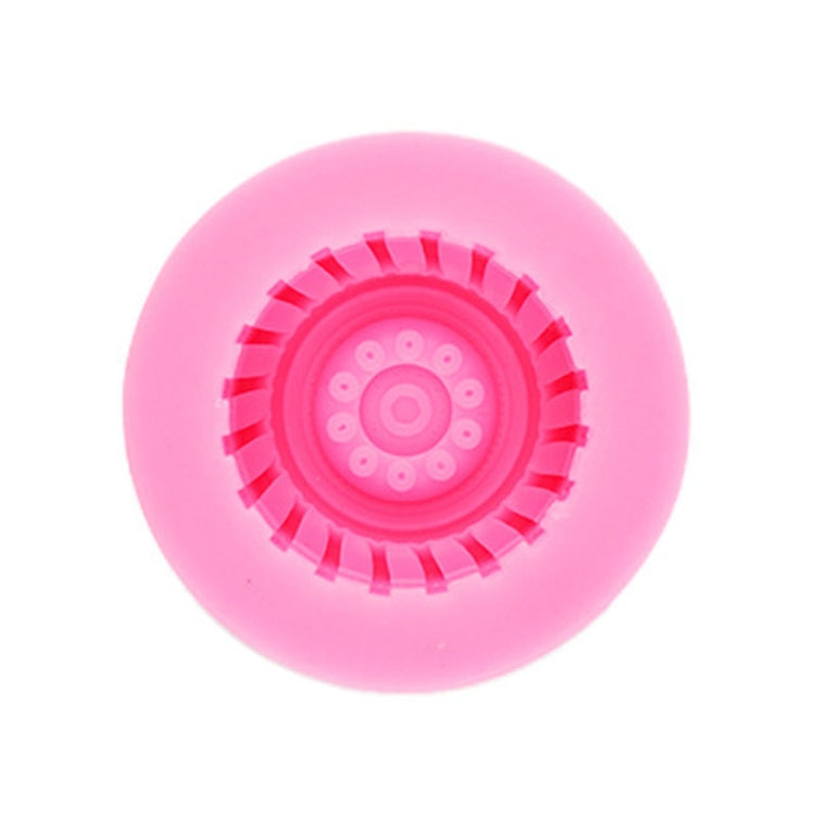 Sports Car Trophy Medal Tire Silicone Mold Glue Plaster Candle Baking Decorative Mold, Specification: 15-235