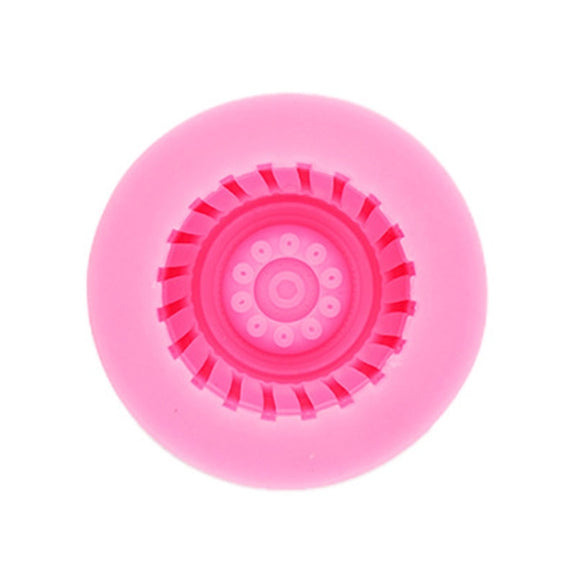 Sports Car Trophy Medal Tire Silicone Mold Glue Plaster Candle Baking Decorative Mold, Specification: 15-235