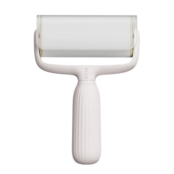 Pet Hair Adhesive Coat Remover Roller Brush(Pearl White)