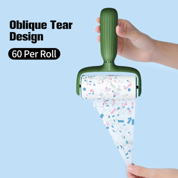 Pet Hair Adhesive Coat Remover Roller Brush(Pearl White)