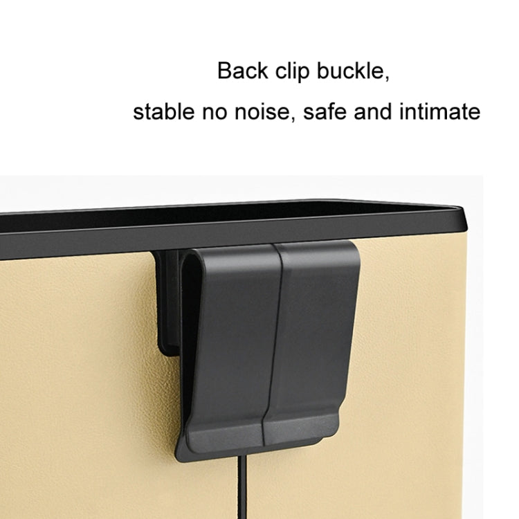 Car Seat Back Hanging Tissue Storage Box(Beige)