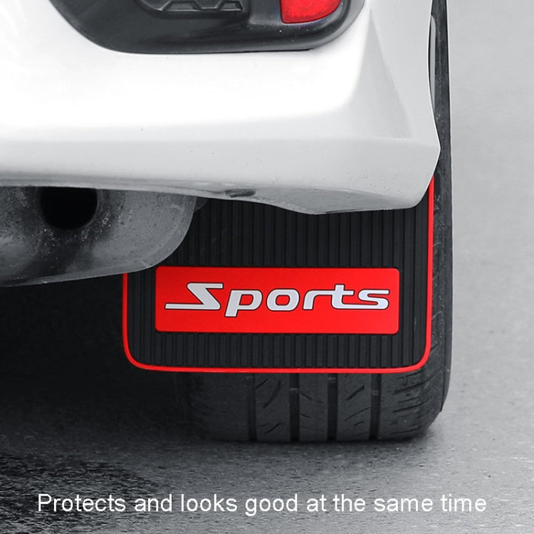 2pcs Car Tire Mud Flap Modification Plastic Anti-Splash Mud Flap, Style: Sports