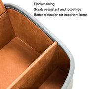 Cat Supplies Leather Storage Box Car Split Paper Tissue Box, Color: Warm Beige