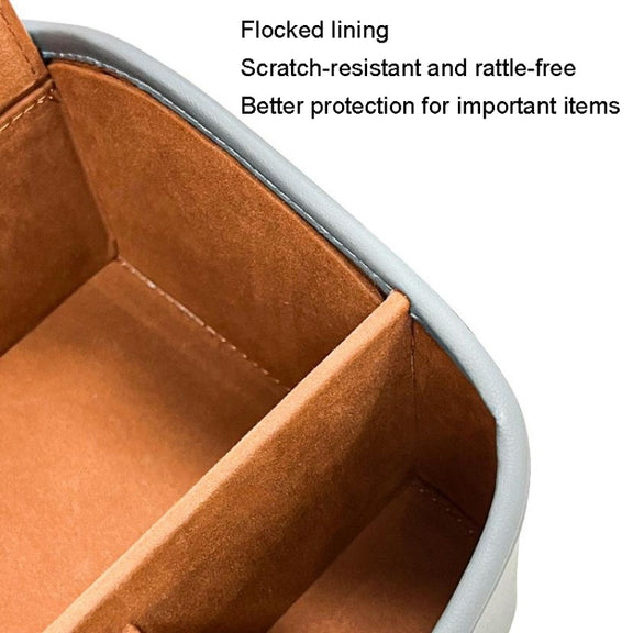 Cat Supplies Leather Storage Box Car Split Paper Tissue Box, Color: Warm Beige