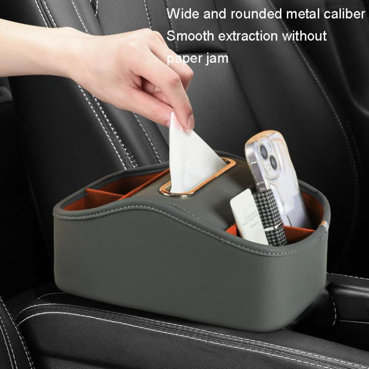 Cat Supplies Leather Storage Box Car Split Paper Tissue Box, Color: Classic Black