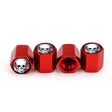 4pcs /Set Headset Skeleton Metal Tire Valve Caps Automobile Universal Modified Valve Covers(Red) - Tire Valve Caps by PMC TechLife | Online Shopping South Africa | PMC TechLife | Buy Now Pay Later Mobicred