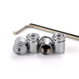 4pcs /Set Sport Anti-Theft Car Tire Valve Caps Universal Valve Cover With Wrench(Silver) - Tire Valve Caps by PMC TechLife | Online Shopping South Africa | PMC TechLife | Buy Now Pay Later Mobicred