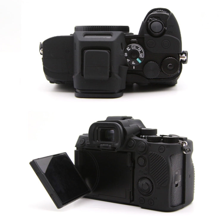 For Sony A7RV Mirrorless Camera Protective Silicone Case, Color: Coffee