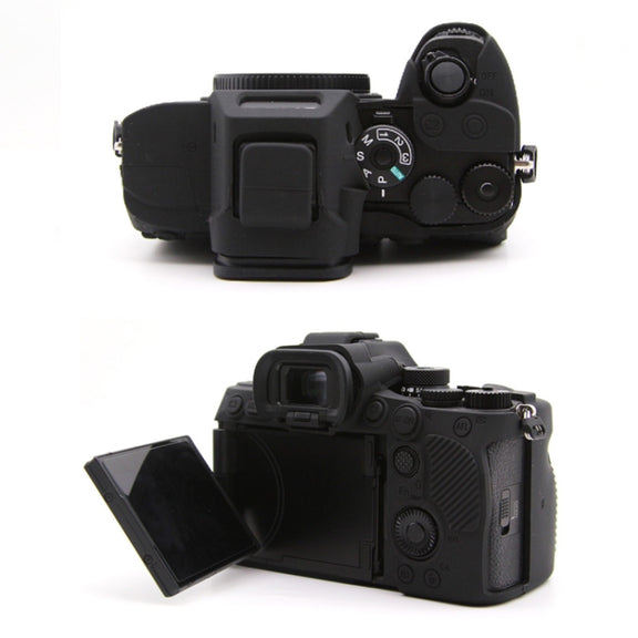 For Sony A7RV Mirrorless Camera Protective Silicone Case, Color: Coffee