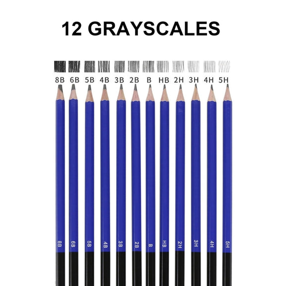35-in-1 Painting Sketch Pencil Set Professional Drawing Tools(5H-8B)