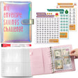 100 Day Savings Challenge A5 Loose Leaf Cash Budget Notebook(Colorful Silver) - Notebooks by PMC TechLife | Online Shopping South Africa | PMC TechLife