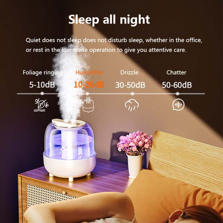 4L Wireless Humidifier USB Oil Diffuser with Night Light(Green)