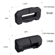 Small Car Seatbelt Buckle Protective Cover Anti Scratch Silicone Protector For Safety Belt Plugs(Black)